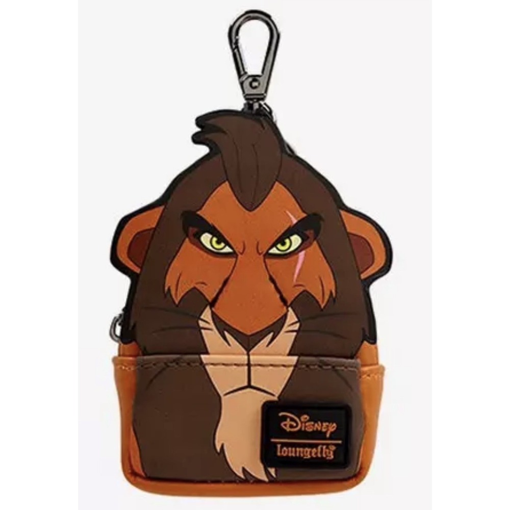 Loungefly Disney Villains Scar Mini Backpack Bag Charm Lion King NEW